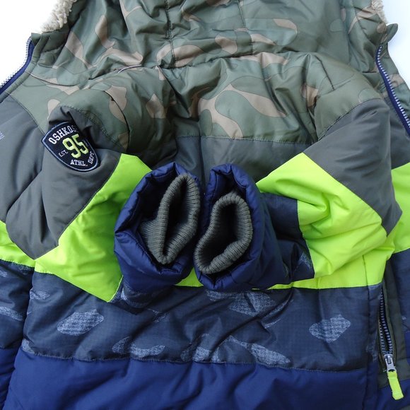 SIZE 6. OshKosh B'gosh®colorblock puffer jacket. - Picture 4 of 8
